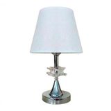 Abajur Luminária Branca De Mesa 15x36cm Bivolt 110-220v