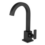 Torneira Lavatório Balcão 1190 Athena Slim Preto Matt Meber