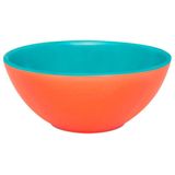 Tigela Bowl Bicolor Laranja E Verde Oxford Cerâmica 600ml