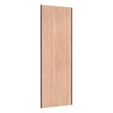 Porta De Correr 80cm Com Puxador Inox E Kit Ferragem Cumaru