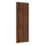 Porta 80cm Puxador Inox E Kit Ferragem Nogueira Dourado