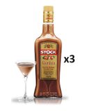 Kit Licor Stock Gianduia Chocolate E Creme Avelã 720ml 3unid