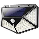 Luminária Solar 100 Leds Sensor De Presença Bivolt