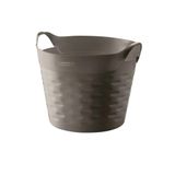 Cesto Organizador Plástico Circular Moolti Grafiite 20l - Sanremo
