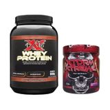 Kit Whey Sabor Morango Xlab 900g + Pré Treino Xtorm Xtreme Xlab 210g