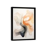 Quadro Abstrato Claro Fumaça -- Br Artes