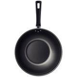 Frigideira Wok Loreto Em Aluminio Com Revestimento Interno E Externo Antiaderente Starflon Max Grafite 28 Cm