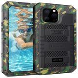 Capa Para Iphone 13 Pro Max Com Protetor De Tela Embutido E A Prova Dagua, Mitywah, Verde Camuflada