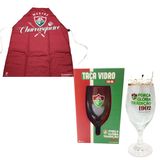 Kit Churrasco Avental Fluminense Mestre Churrasqueiro + Taça