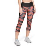 Calça Legging Capri De Treino Feminina Under Armour Print Heatgear Armour