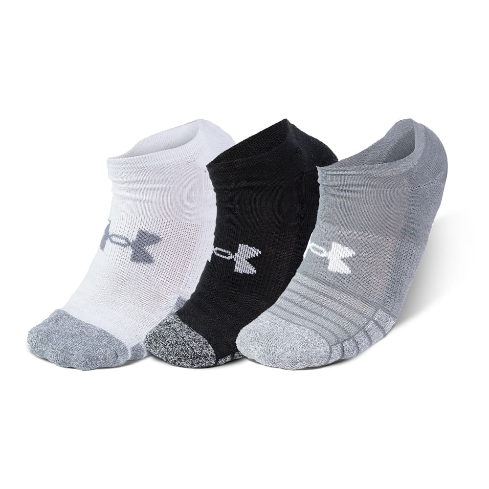 Meia Unissex Under Armour Heatgear Invisivel - Pacote Com 3 Pares