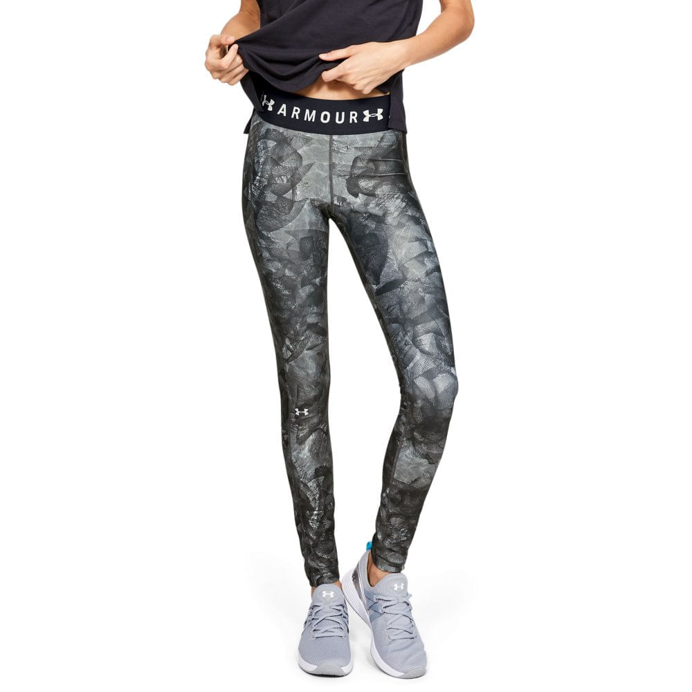 Legging De Treino Feminina Under Armour Heatgear Armour Branded Waistband Printed