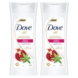 Kit Lação Hidratante Corporal Dove Romã 400ml - 2 Unidades