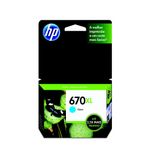 Cartucho De Tinta Cz118Ab (670Xl) 7,5 Ml Ciano Hp HP HP
