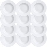 12 Pratos Raso Tramontina Maria Augusta Em Porcelana Branca 27 Cm 96010002