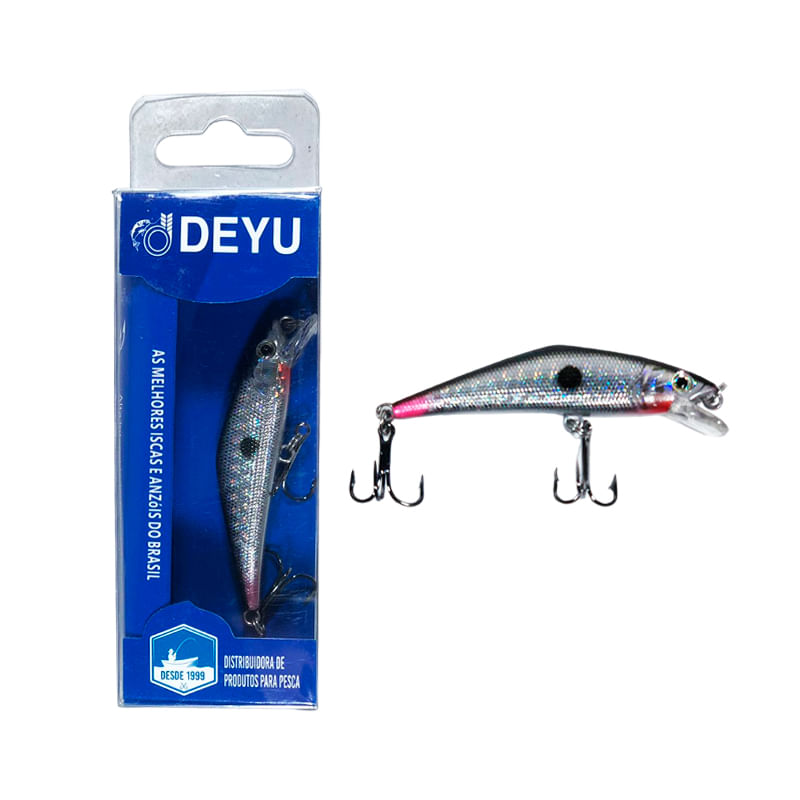 Isca Artificial Pesca Minnow Meia Água Barbela Curta Peixes De Ação 6.8cm 5.2g