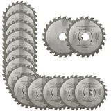 Disco Serra Circular Madeira 24 Dentes 110x20mm Kit 100 Un