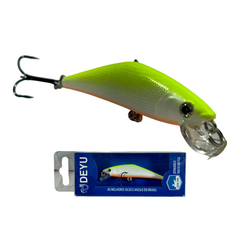 Isca Artificial Pesca Minnow Meia Água Barbela Curta Peixes De Ação 6.8cm 5.2g