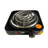 Fogão Bak Fogareiro Elétrico Portátil Espiral Boca Compacto 1000w Cooktop 140mm