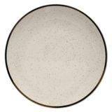 Prato Raso Cerâmica Unni Brisa Oxford Rustico Decorado 26cm