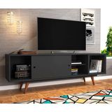 Rack Retrô Goslar Fosco Preto 162 cm