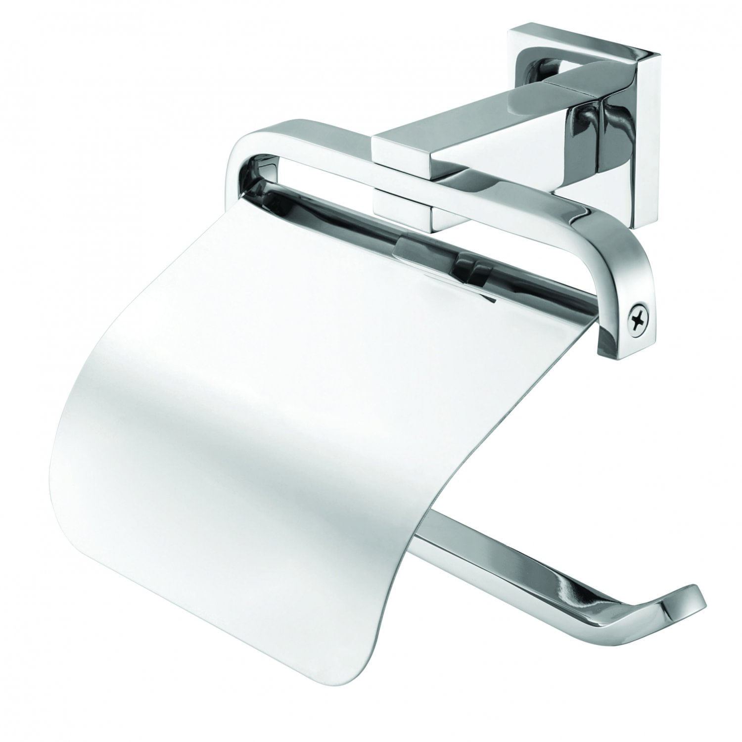 Porta Papel Higiênico com Tampa Fixação Parafuso 2011 C34 Meber Metais Cromado