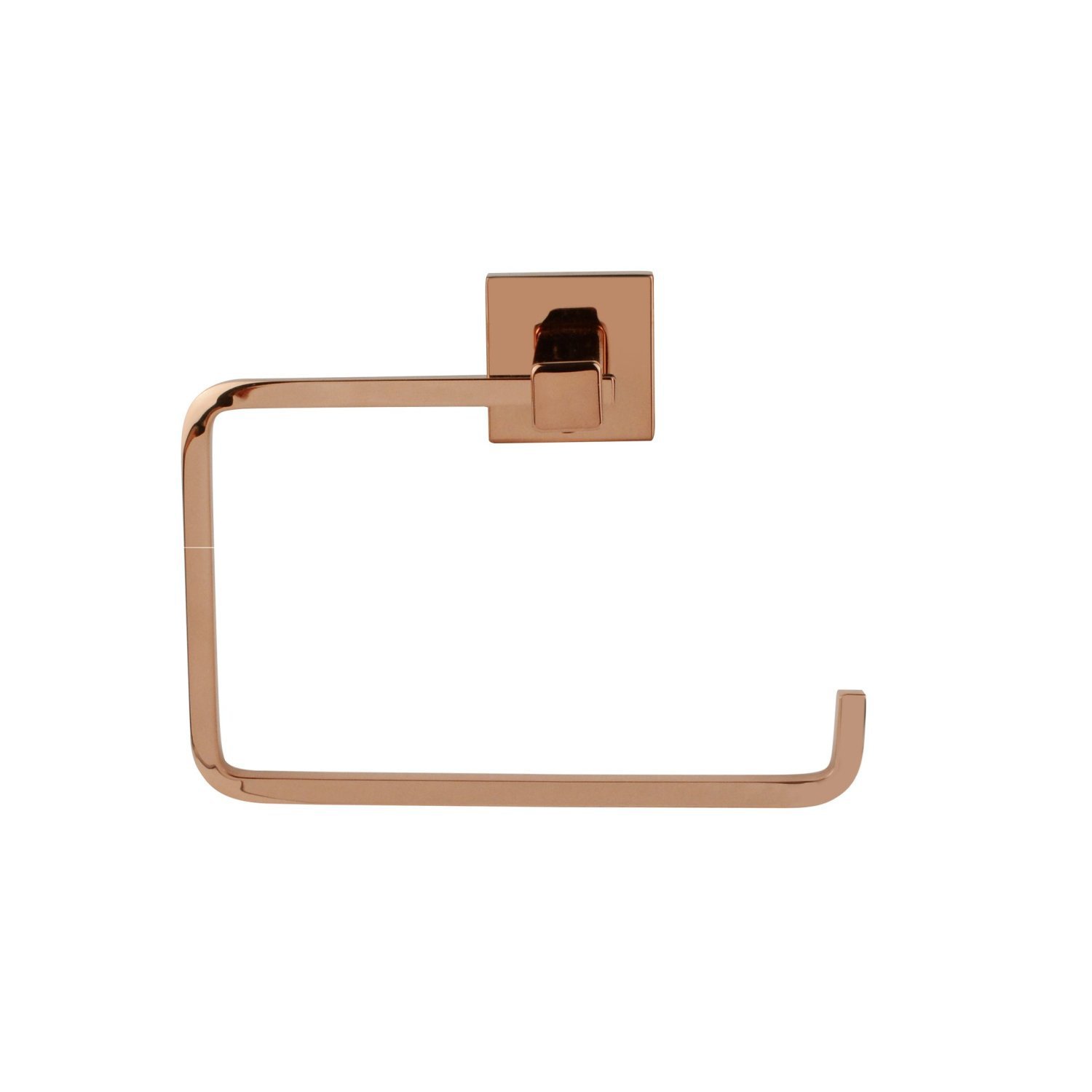 Porta Papel Higiênico Inox Square Sq12450 Ducon Metais Rose Gold