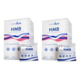 Kit 2cx Hmb Suplemento Alimentar Pó 30 Saches De 5g Linhahum Sabor:limão