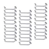 Alça De Apoio Inox Barra 50cm Kit 30 Unidades Idoso Cadeirante Suporte Corrimao Banheiro
