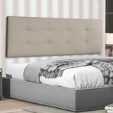 Cabeceira Painel Casal King 1,95m Berlim Suede Bege Dal Poz Estofados