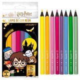 Lapis De Cor Big Neon Sextavado 8 Cores Harry Potter Leo&amp;leo