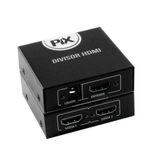 Splitter Hdmi 1.3 1 Entrada X 2 Saídas Preto Pix