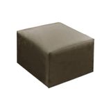 Puff Ternura Veludo Speciale Home Marrom Castor