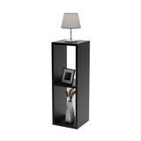 Mesa De Cabeceira Pequena 20x20x60cm Diamante Preto Quarto Sala