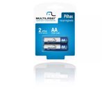 Pilha Recarregável Aa (2500Mah) 2Unidades Multilaser MULTILASER Multilaser