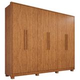 Guarda Roupa Mdf 6 Portas 6 Gavetas 8 Pés Cinamomo