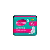 Absorvente Intimus Ultrafino Tecnologia Antibacteriana Com Abas Com 28 Unidades