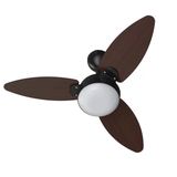 Ventilador de Teto Elluz Inverter Preto Dupla Face Ventisol Bivolt