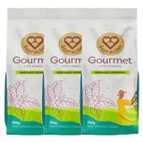 Kit 3pc Café Moido 3corações Gourmet Cerrado Mineiro 250g