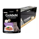 Kit 20un. Ração Úmida Sachê Golden Gourmet Gatos Filhotes Frango 70g