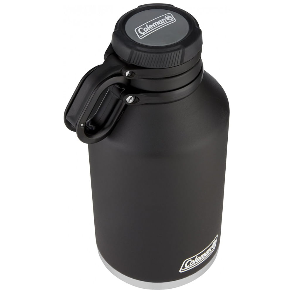 Cooler Portatil Para Garrafas De Cerveja Com Isolamento Duplo, Aco Inox, Coleman, Preto