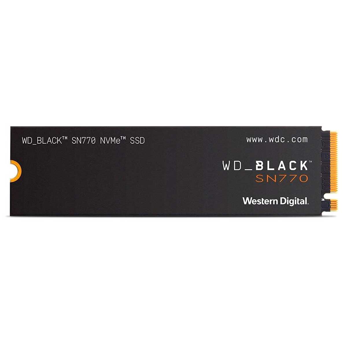 SSD 500 GB WD Black SN770 M.2 PCIe Gen4x4 NVMe Leitura: 5000MB/s e Gravação: 4000MB/s - WDS500G3X0E