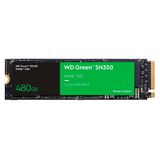 SSD 480GB WD Green PC SN350 PCIe NVMe Leitura: 2400MB/s e Gravação: 1650MB/s - WDS480G2G0C