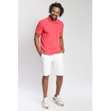 Bermuda Masculina Sarja Slim Polo Wear Branco