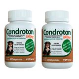 Kit 2 Un. Regenerador Articular Condroton 1000mg Vetnil 60 Comprimidos