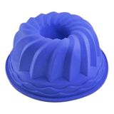 Forma De Bolo 23x10,5cm Silicone N240100-2 Azul - Quanhe