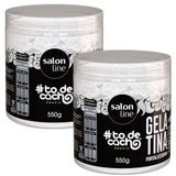 Kit Gelatina Salon Line #todecacho Fortalecedora 550g - 2 Unidades