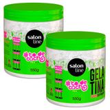 Kit Gelatina Salon Line #to De Cacho Não Sai Da Minha Cabeça 550g - 2 Unidades