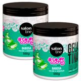 Kit Gelatina Salon Line To De Cachos Babosa 550g - 2 Unidades