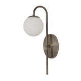 Arandela De Parede Jabuticaba Globo Vidro Lavabo Bronze